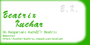 beatrix kuchar business card